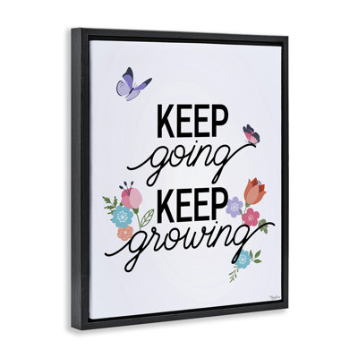 Keep Going & Growing Floating Frame, design by Gigi Louise