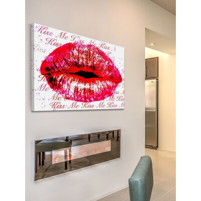 Kissing Painting Print on Wrapped Canvas -  Marmont Hill, MH-130-C-60