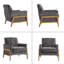 Fauteuil d'appoint capitonné-469256272