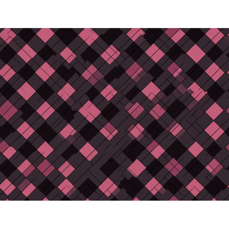 Polyester Comforter, King Comforter, Black/Pink Argyle