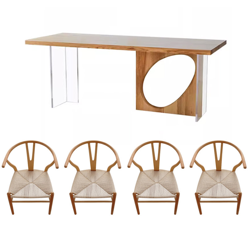 Ensemble de salle à manger rectangulaire, H 29,52 po x L 62,99 po x l 31,49 po