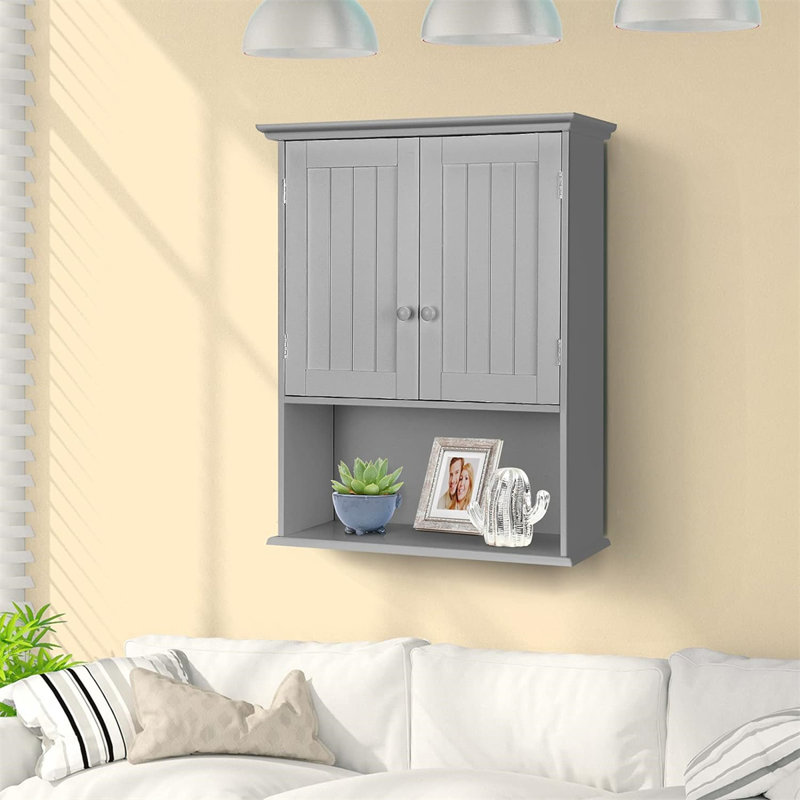 Armoire de salle de bain Gehard, gris