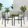  Rectangular 4 - Person 60" Long Dining Set with Umbrella