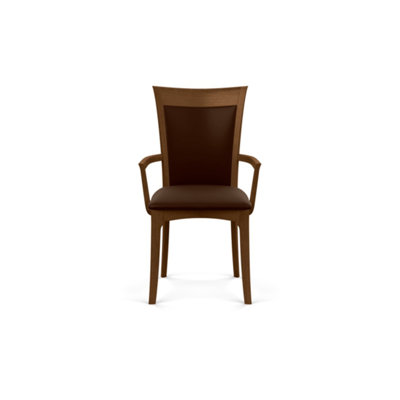 Fauteuil rembourré en bois massif Morgan