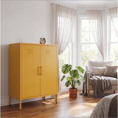 Une armoire de rangement multifonctionnelle en métal d'une hauteur de 39,96 pouces