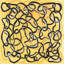 Gold Chain Painting by Joyce Creiger