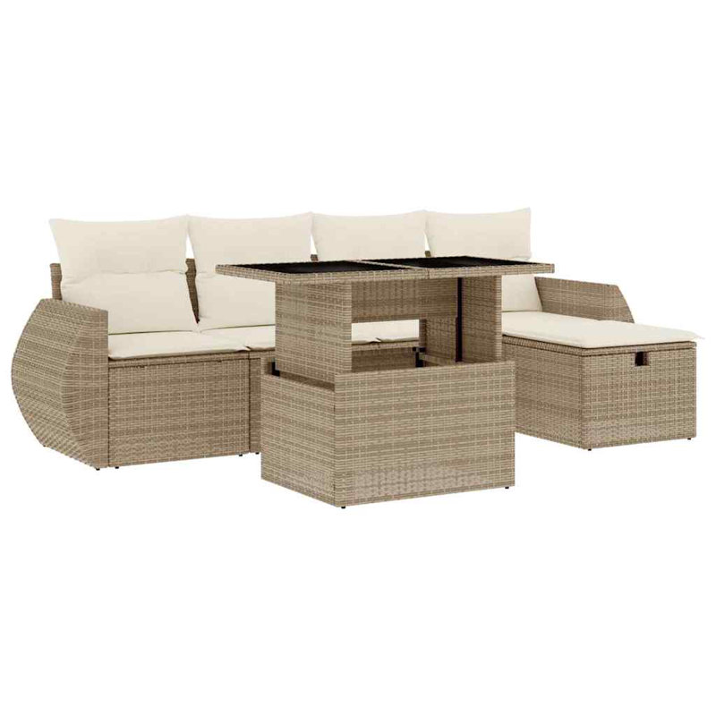 Ensemble de canapé de jardin Vidaxl, Beige