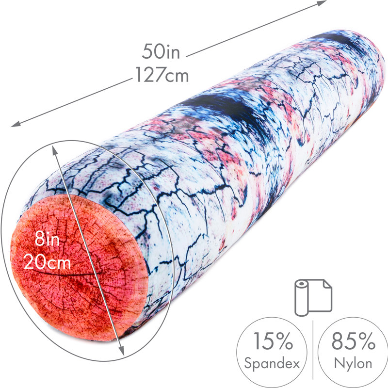 Housse de bûche en érable seulement pour oreiller de corps-housse de coussin pour corps en microbilles-tissu extérieur hypoallergénique et rafraîchissant-50 po X 8 po-housse de coussin pour dormeurs latérales droites