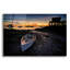 Art mural en verre Breakwater Bay «Dusk At The Wharf» par Rick Berk-1874124087