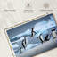 Pingouins sautant sur la glace-73318978
