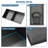 13" X 25" Stainless Steel Shower Niche Double Shelf, Gunmetal Black-176967273