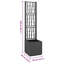 Garden Planter with Trellis Patio Flower Pot Planter Box Flower Box PP-73659365