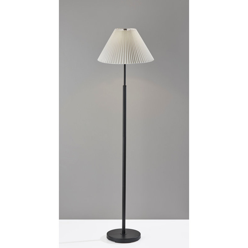 Lampe sur pied traditionnelle 60,75 po Otto, Noir