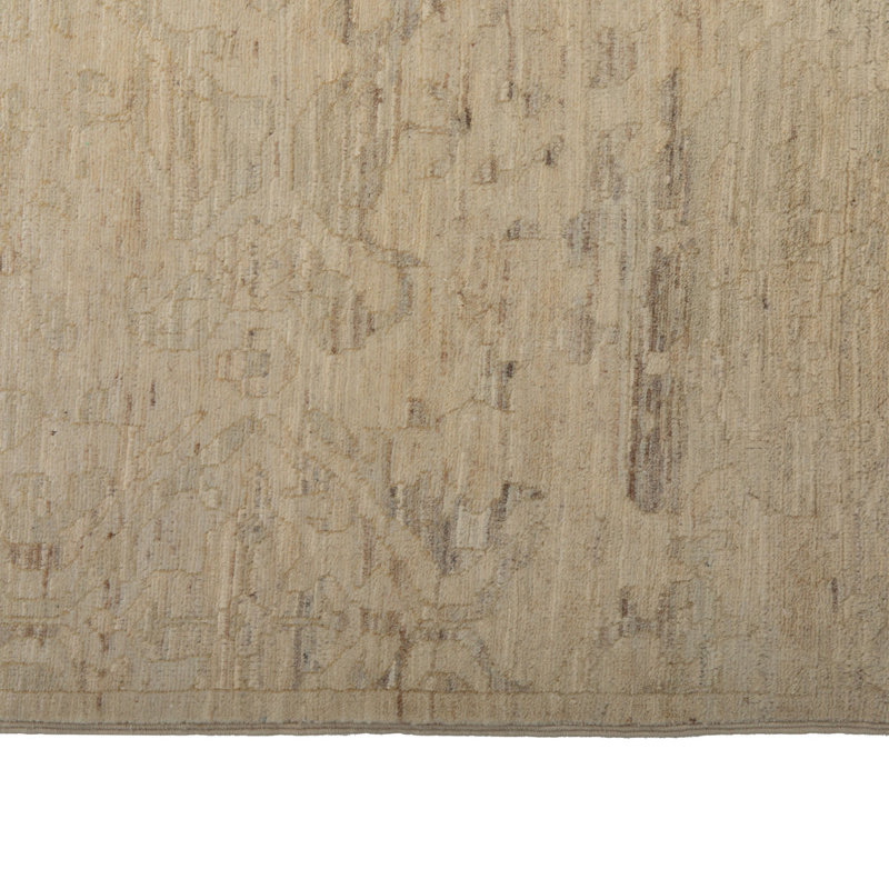 Ivory Samsara Wool Runner - 3'11" x 9'1"