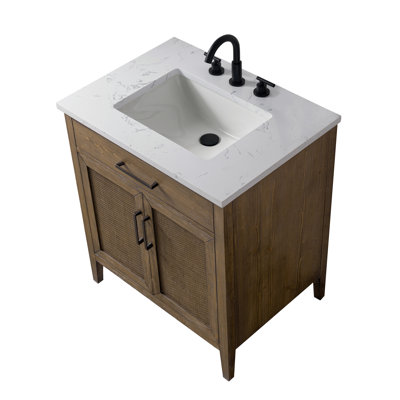Meuble-lavabo simple 30 po avec dessus Sebastiano