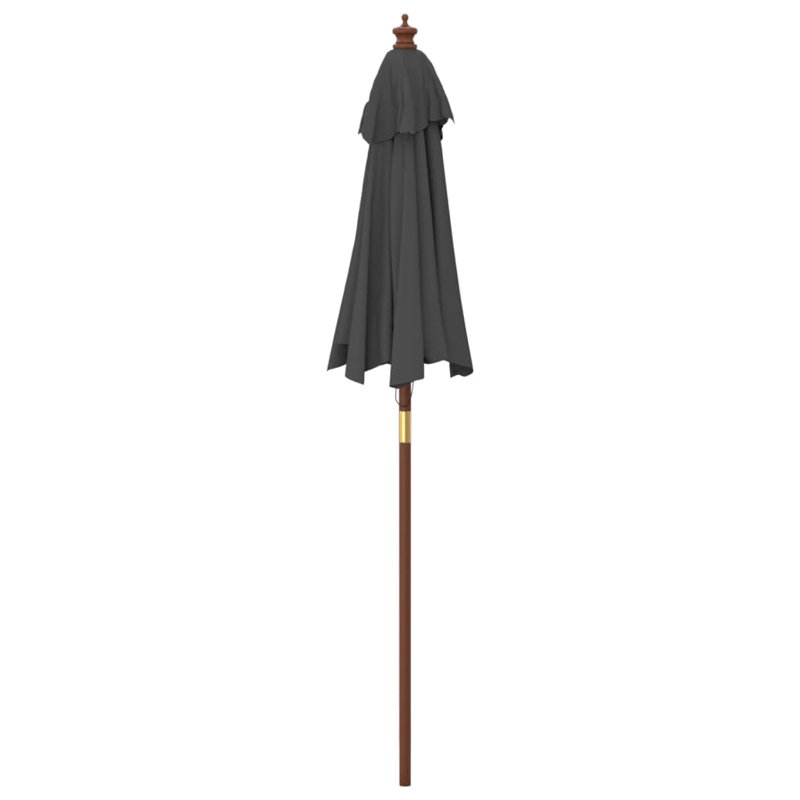 Aslyn Market Parasol, Anthracite, 231cm H x 196cm W x 196cm D