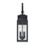 Lanterne murale extérieure noire à 2 lumières de 50 cm (20 po) avec allumage automatique crépusculaire