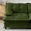 Causeuse de 77 po, canapé modulaire moderne, canapé à 2 places pour le salon, la chambre à coucher et les appartements, coussins de lit confortables en treillis décoratifs, tissu chenille respirant, vert
