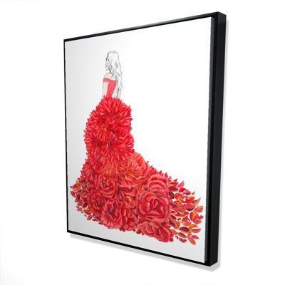 «Flower Dress» sur toile