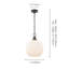 Luminaire suspendu pour îlot de cuisine 1 lumière Rutland