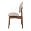 Chaises de salle à manger rembourrées Eichorn avec dossier courbé et pieds en bois-118705405