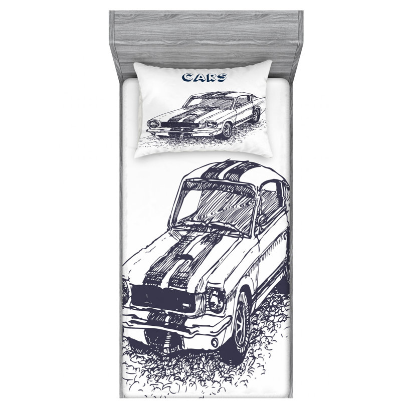 Microfiber Sheet Set, Twin Sheet Set with Fitted Sheet