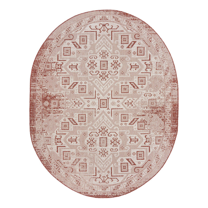 Allexis Indoor / Outdoor Rug, Oval 7'10" x 10'