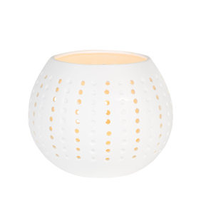 Porcelain Tealight Cup - Lines of Dots