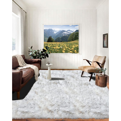 Sheepskin Abstract Indoor Rug