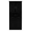 Armoire de rangement pour salle de bain - Noir avec 2 appareils de lessive et basculement peint-1724403047