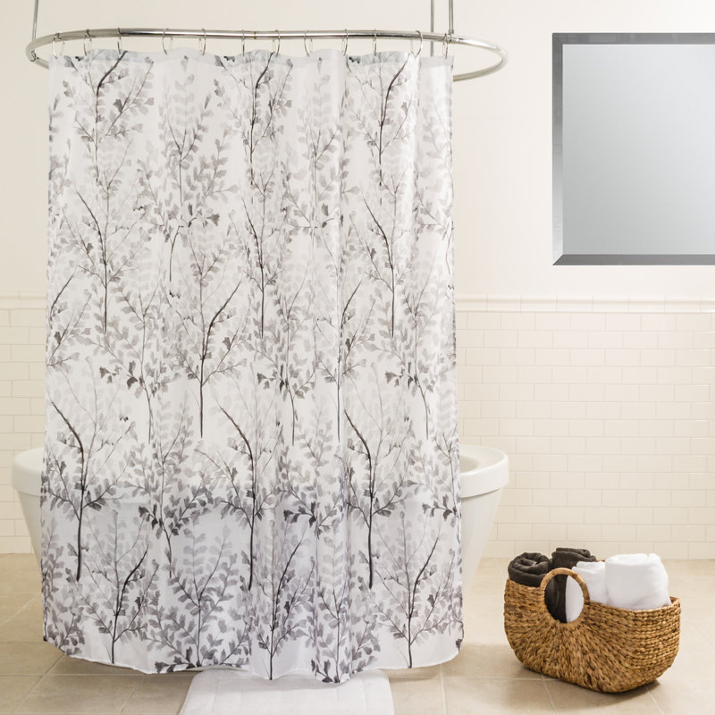 Rideau de douche simple en tissu Walter