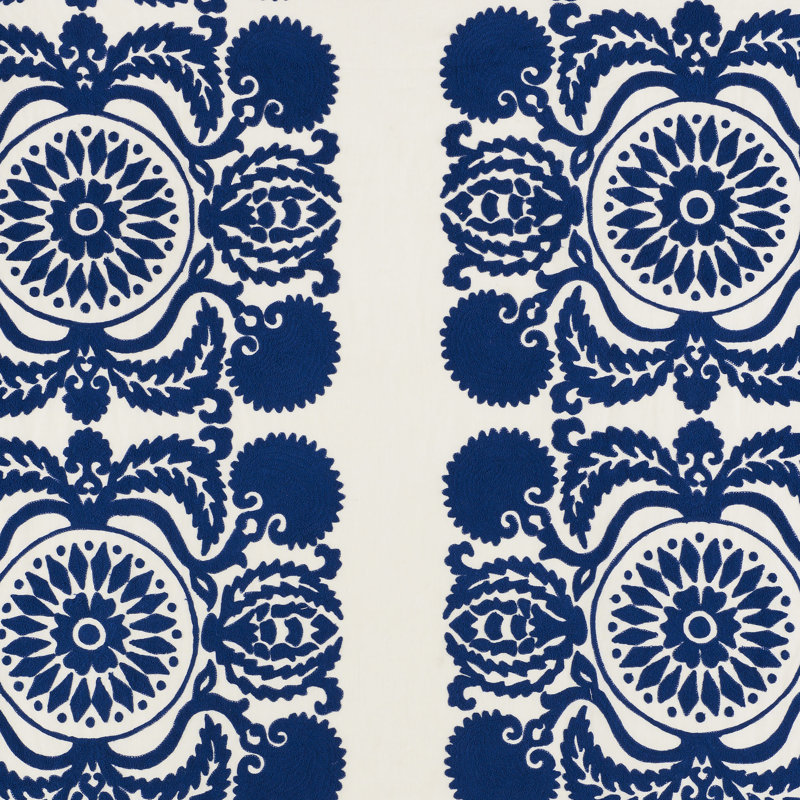 Tissu de broderie Castanet, Cobalt