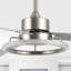 Ventilateur de plafond 52 po à 3 pales en cristal DEL avec télécommande et ensemble d'éclairage inclus Kolarik-481752338-481752339