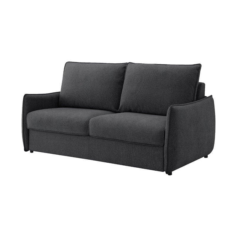 Canapé de 78,4 po avec canapé-lit (grand), chenille élite gris anthracite