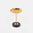 Adjustable Side Table, Small Tea Martini Table, Gold, Natural Marble Decorative Pedestal End Table For Display And Storage-106972097
