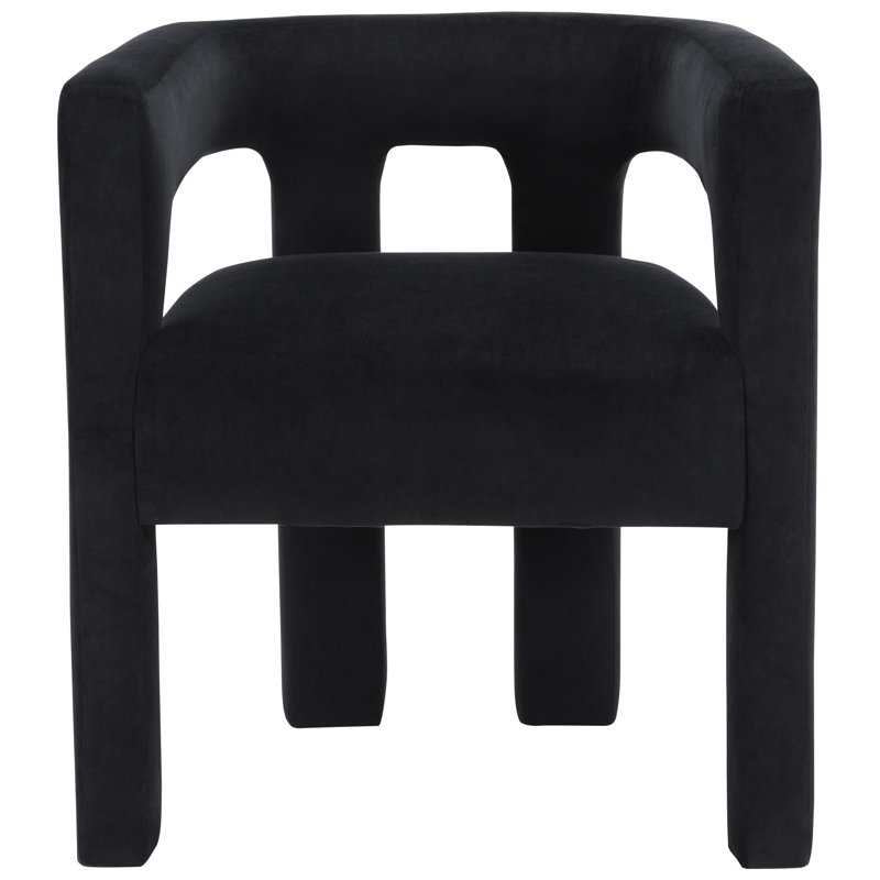 Fauteuil Iwinosa, Velours noir