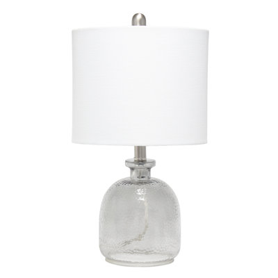 Textured Glass Table Lamp