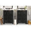 Ensemble de meuble-lavabo 48 po avec lavabos doubles, lavabos doubles en céramique, tablette de rangement et portes à fermeture en douceur 48 po