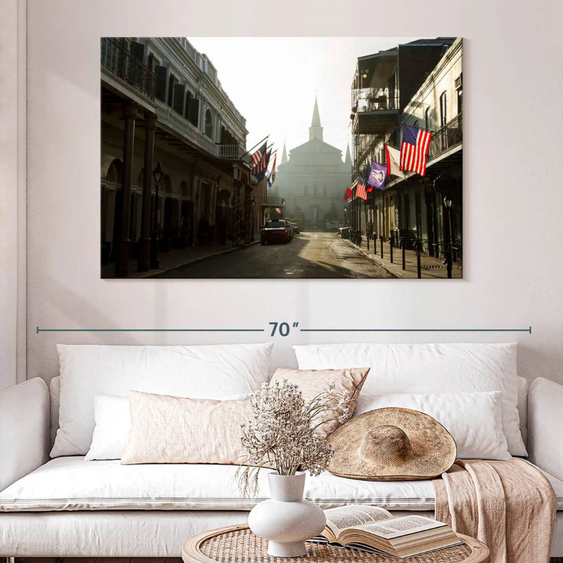 Ravi Street In French Quarter, 34" H x 51" W