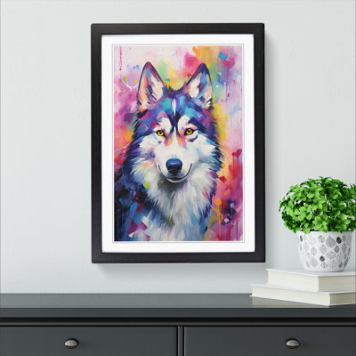 Husky Impressionism - Framed Print