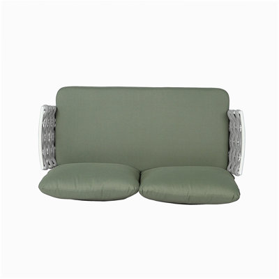 Mariano Steel Loveseat and Table, Grey