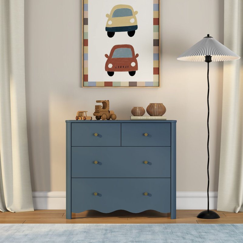 Commode 4 tiroirs Sutton, bleu brumeux, Bleu brumeux