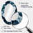 Monochrome Hydrangea Cluster Pattern I - Blue Oval Wall Mirror Decor-1212474331