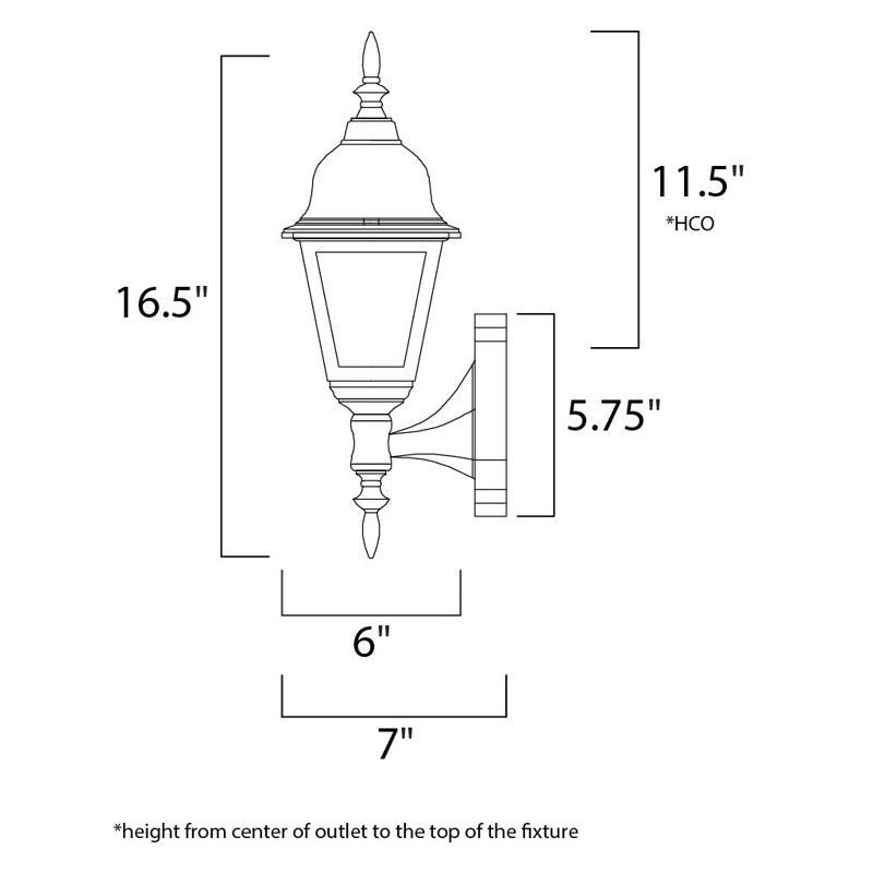 Allegan Wall Light, Black