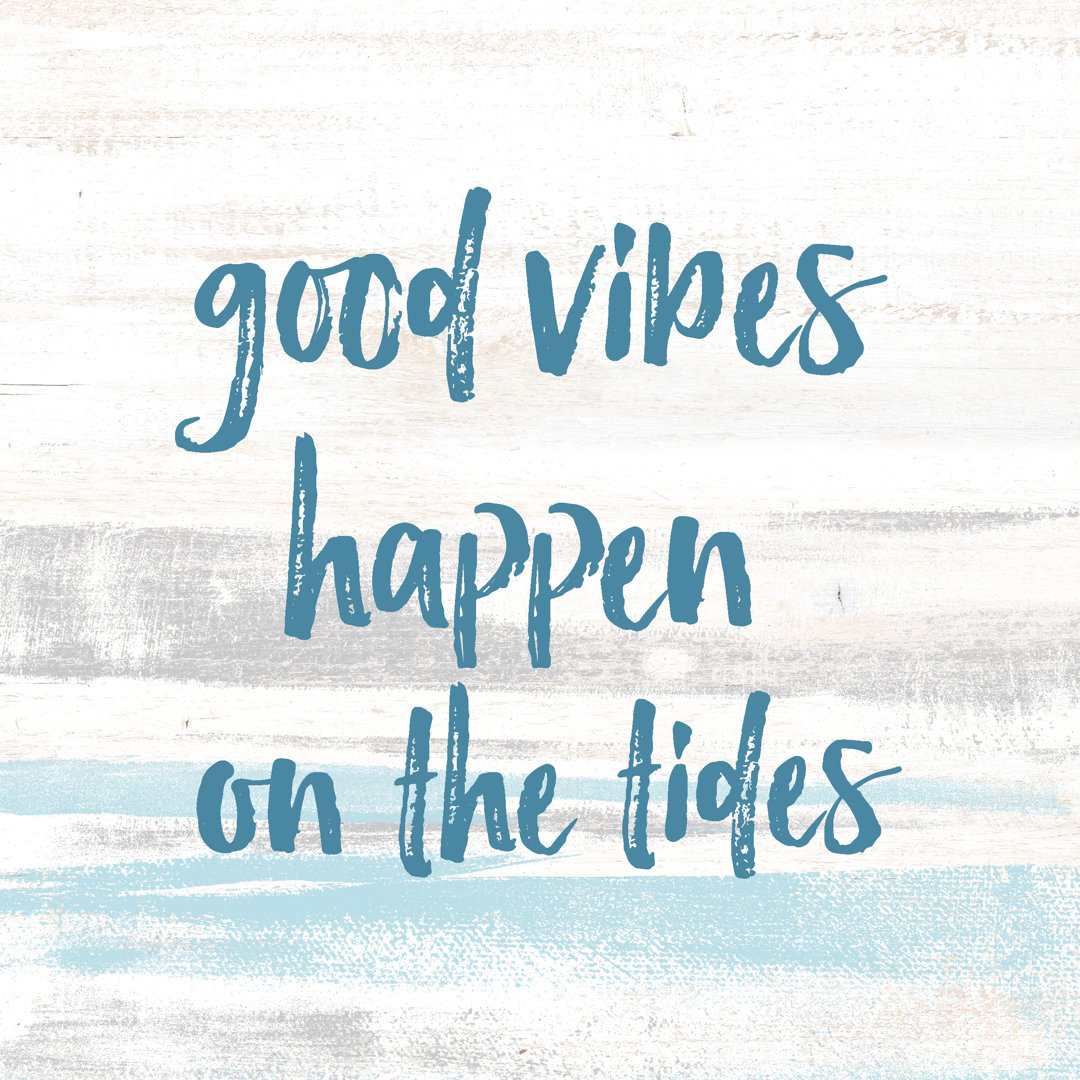 Good Vibes Tides - Wrapped Canvas Print