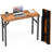 Small Computer Desk Folding Table - 35.8" Foldable Office Desk, No Assembly, Perfect for Small Spaces in Bedroom, Dorm, or Apartment, Portable Mini Desk or Study Table with Compact Design, Brown