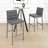 Sonila Metal Wicker Bar Counter with Stools