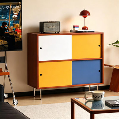 Armoire d'appoint à porte coulissante et couleur