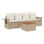 Ensemble de canapé de jardin Vidaxl beige