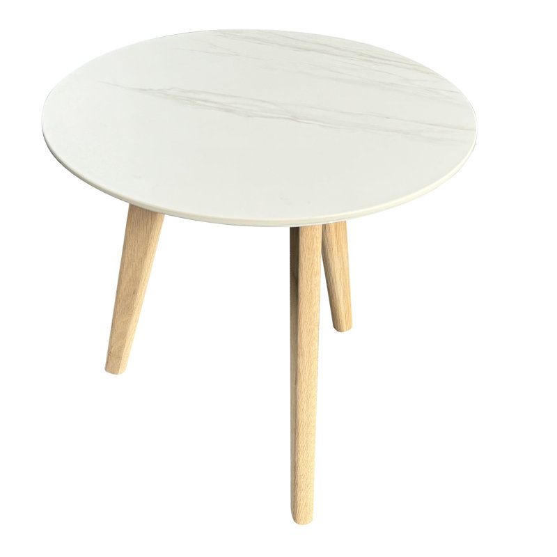 Karyssa End Table, Light Wood, White